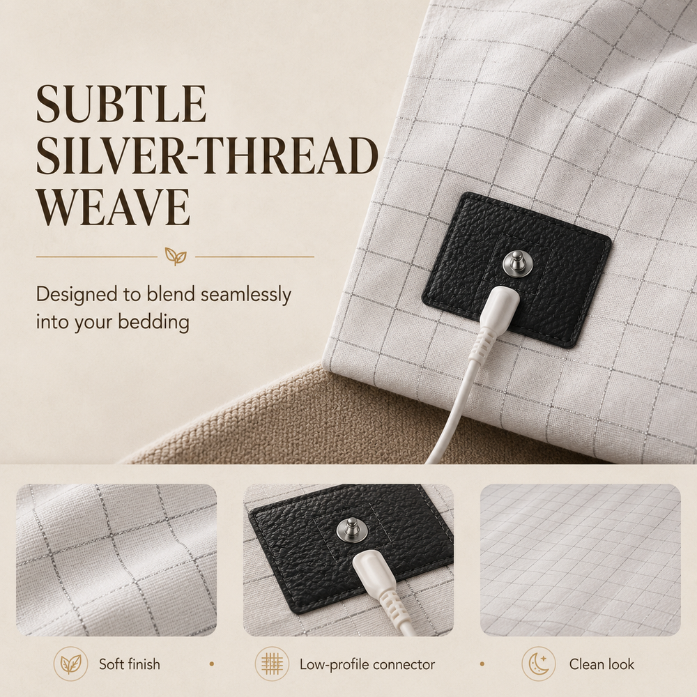 Fine silver, woven in